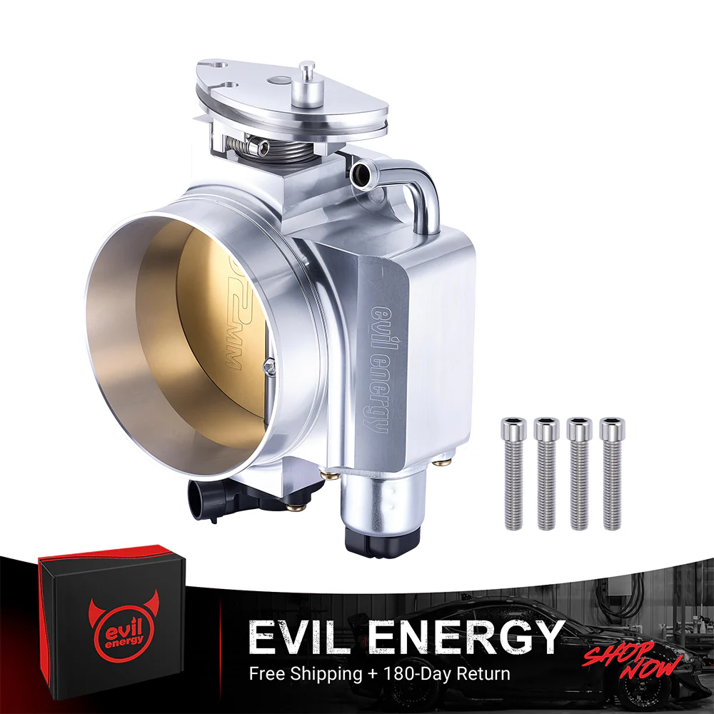 EVIL ENERGY 102mm Mechanical Throttle Body for Chevy LSX LS LS1 LS2 LS7 with IAC 4 Bolt - Image 3