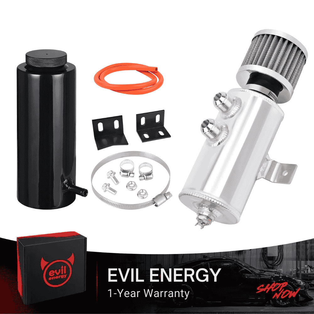EVIL ENERGY 10AN Baffled Oil Catch Can 750ML & Coolant Overflow Tank 800ML Bundle Universal - Image 5