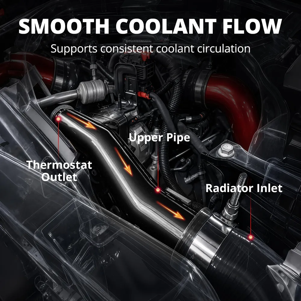 EVIL ENERGY Upper Radiator Hose Kit for 2020-2025 L5P Duramax 6.6L, Aluminum Upper Radiator Coolant Hose Replacement Upgrade - Image 5