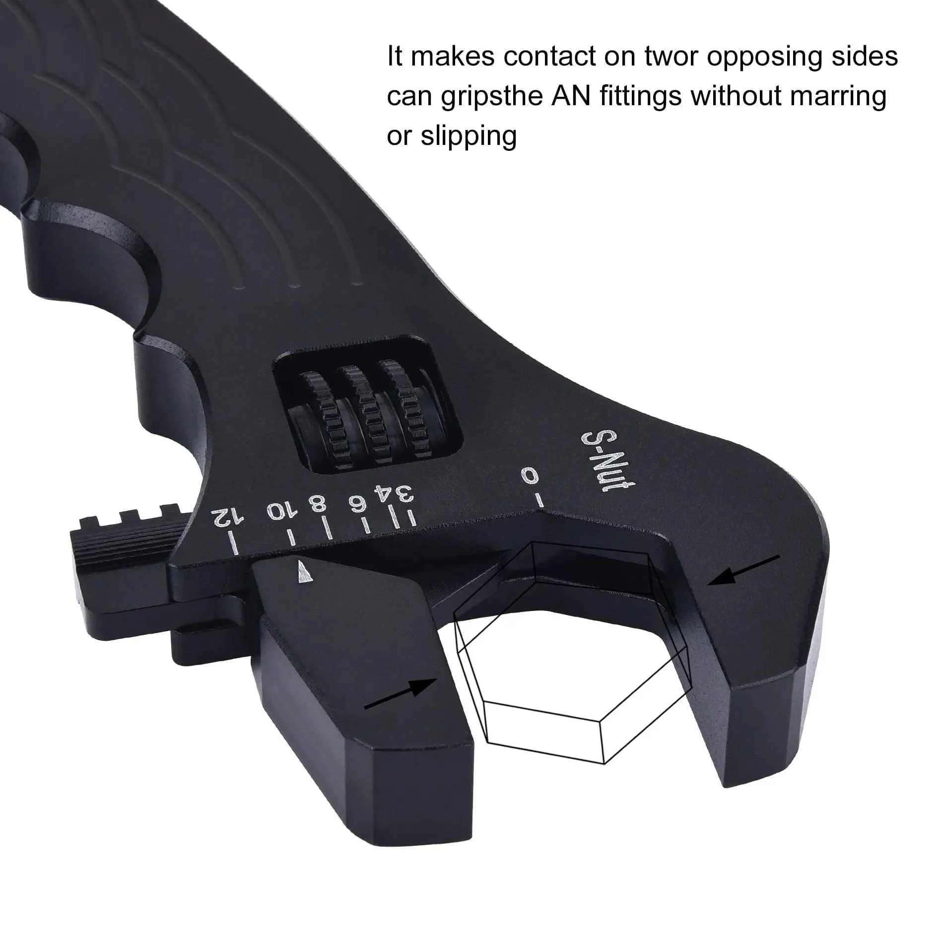 EVIL ENERGY AN 3-12 Wrench Spanner Fitting Tools Lightweight Adjustable Black - Image 4