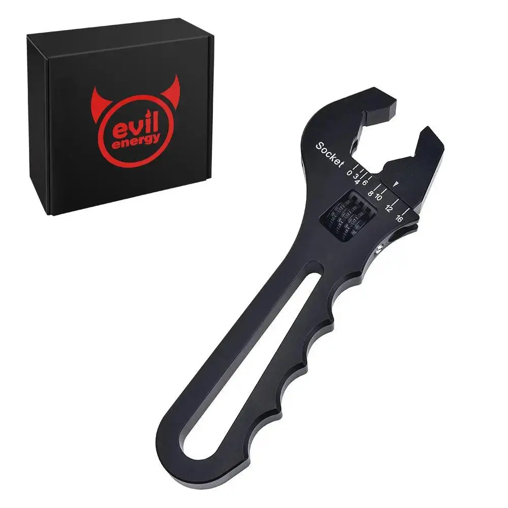 EVIL ENERGY Hose Fitting Adjustable Wrench 3AN-16AN Spanner Lightweight Aluminum - Image 7