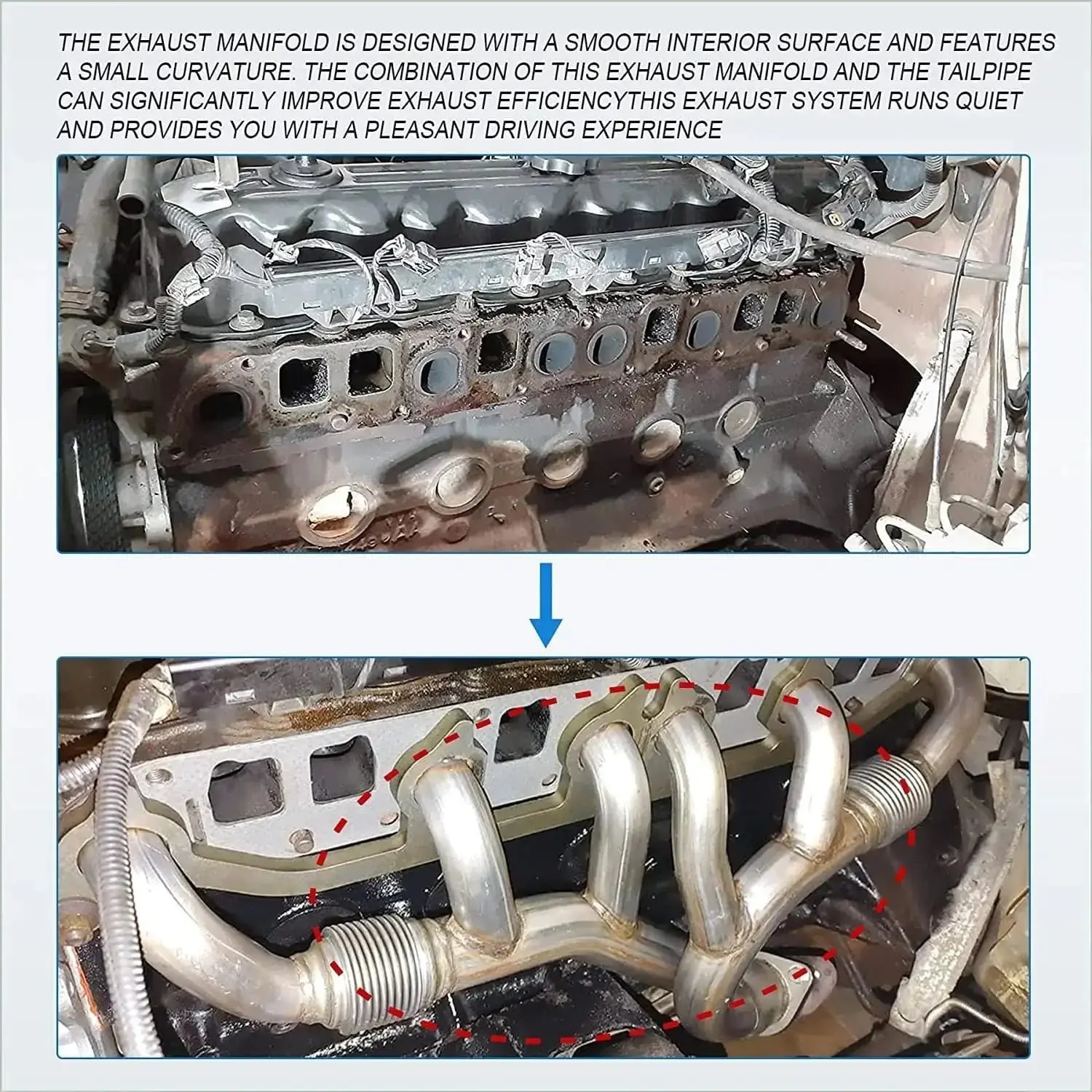 EVIL ENERGY Dorman 674-196 Exhaust Manifold Kit 1991-1999 Jeep Grand Cherokee Wrangler 4.0L Engine - Image 9