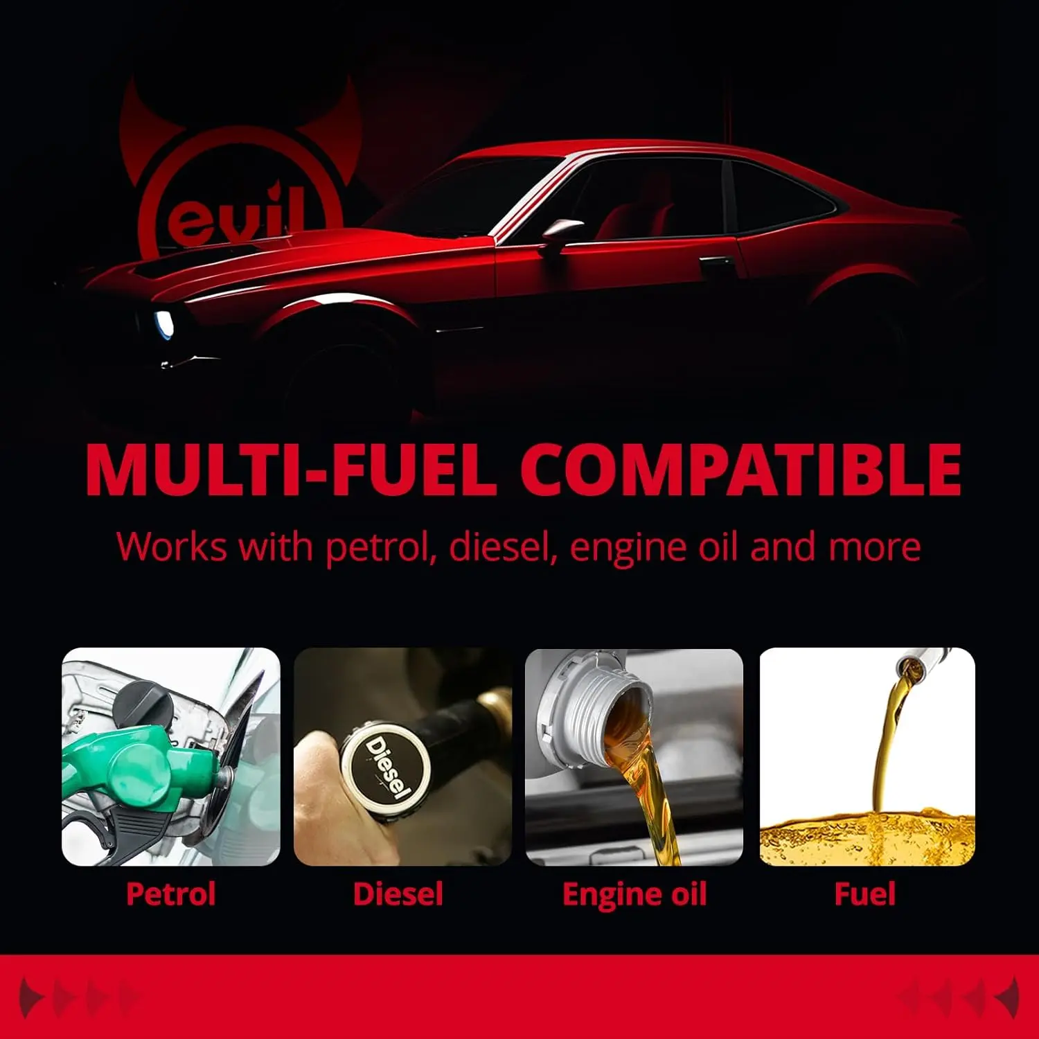 EVIL ENERGY 4/6/10 AN Fuel Line Kit, 10FT CPE Rubber Fuel Hose with Push Lock Fittings & Clamps, Blue & Red - Image 15