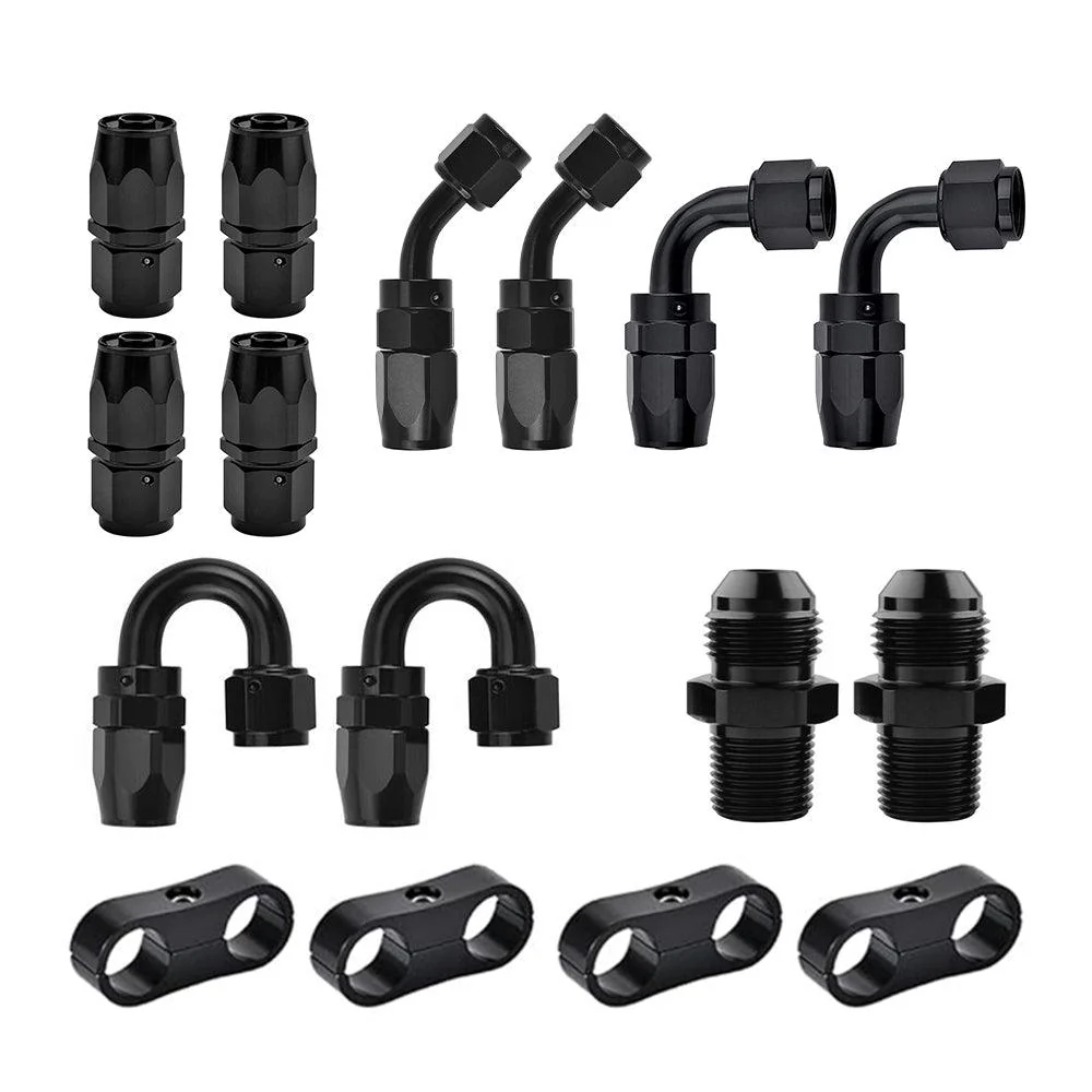 EVIL ENERGY 6/8/10AN Swivel Fuel Hose Fittings & Male Flare Coupler Union Kit with Hose Separator Clamp - Image 8