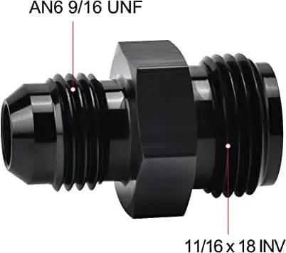 EVIL ENERGY 6/8AN Male to Inverted Flare Thread Fitting Adapter Straight - Image 5