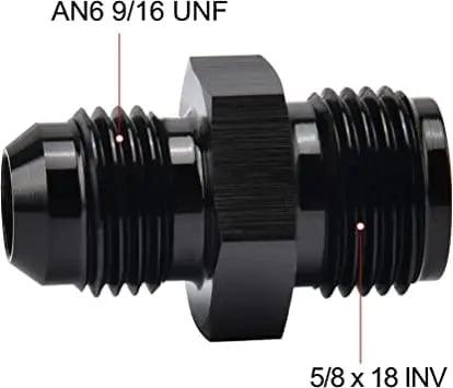 EVIL ENERGY 6/8AN Male to Inverted Flare Thread Fitting Adapter Straight - Image 7