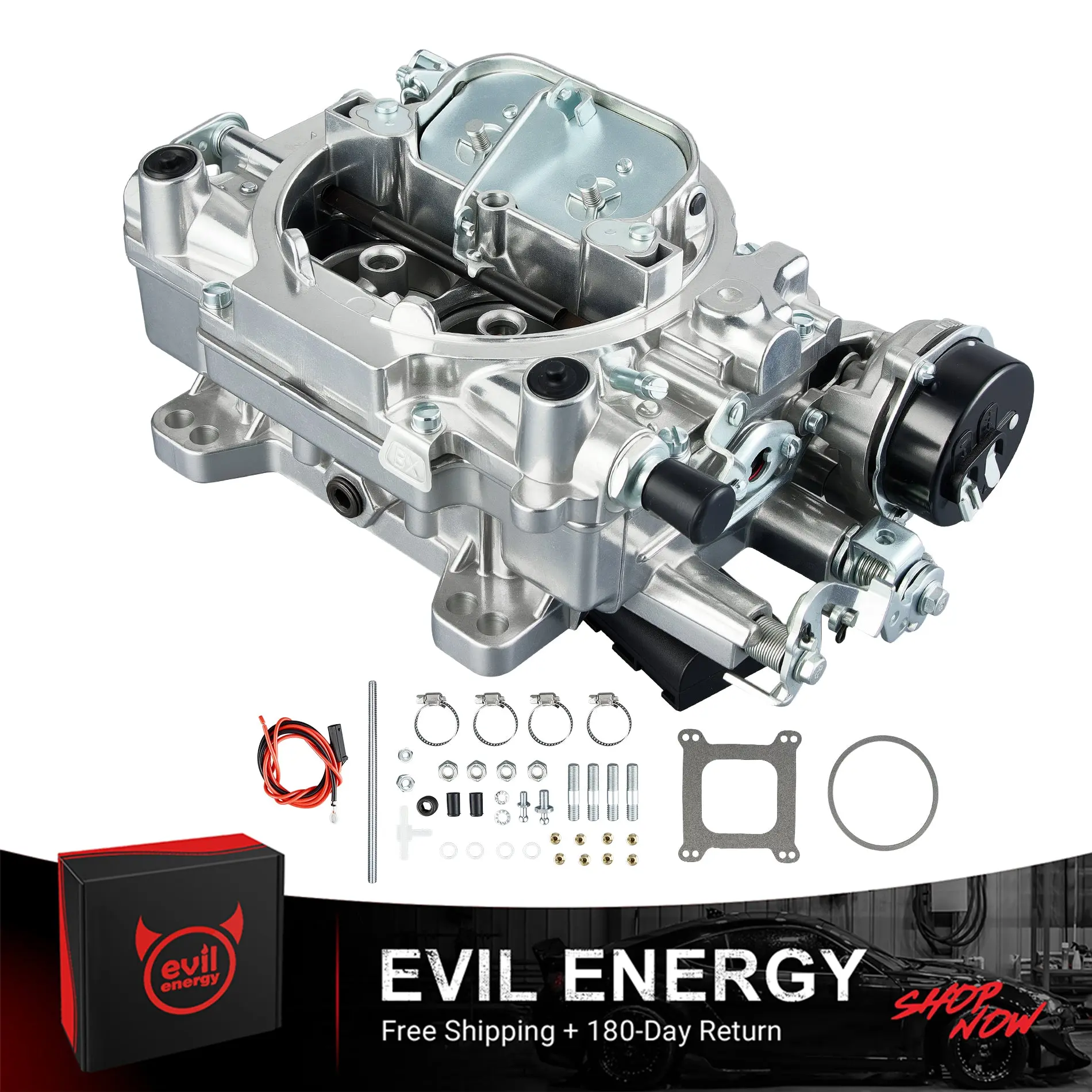 EVIL ENERGY 750 CFM 4-barrel Carburetor Electric Choke Single Fuel Inlet