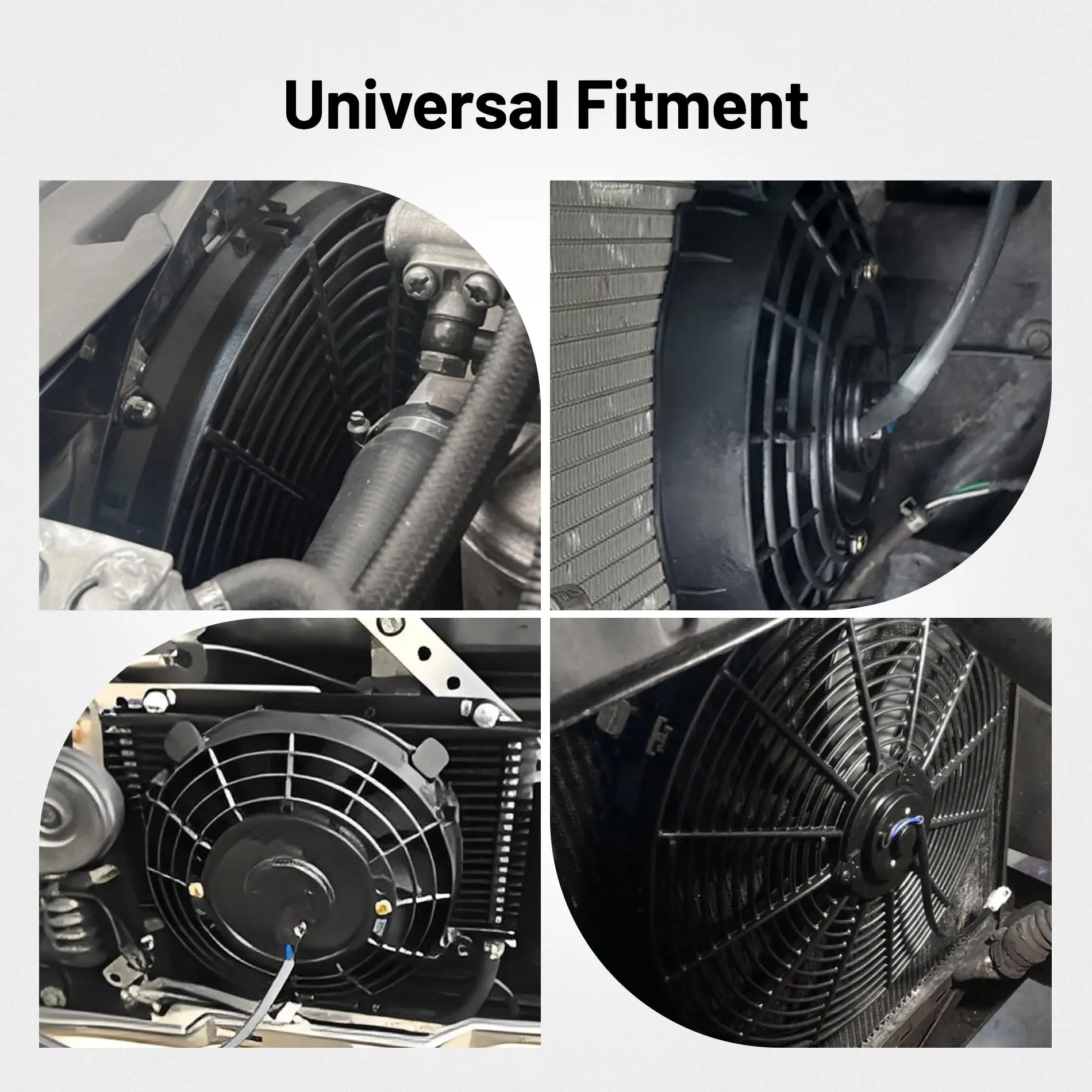 Evil Energy 8 Inch Electric Radiator Cooling Fan 12V 80W 10 Blades Mount Kit High-Performance Cooling Upgrade - Image 7
