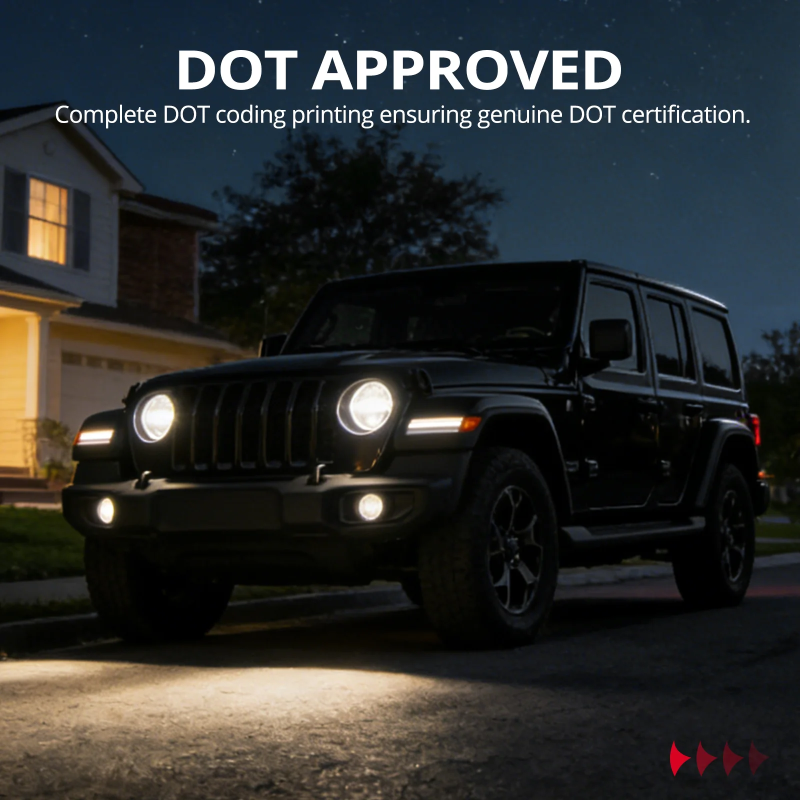 EVIL ENERGY 9 Inch Round LED Headlight Replacement for 2018-2025 Jeep Wrangler JL JLU Unlimited Gladiator JT Accessories [DOT Approved] Sealed Beam Front Head Light Lamp Bulb - Image 6