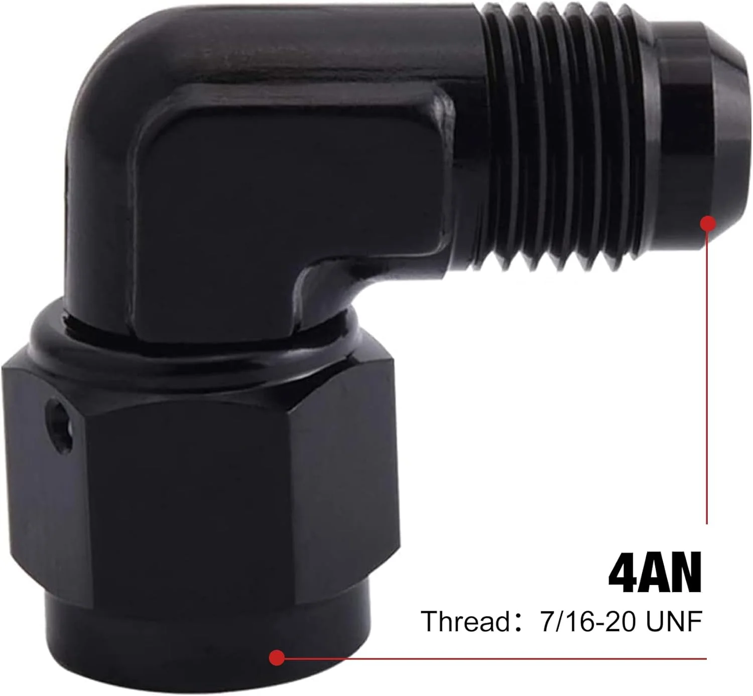 EVIL ENERGY AN Female to Male Flare 45/90 Degree Fitting Swivel Aluminium (3/4/6/8/10/12AN) - Image 5