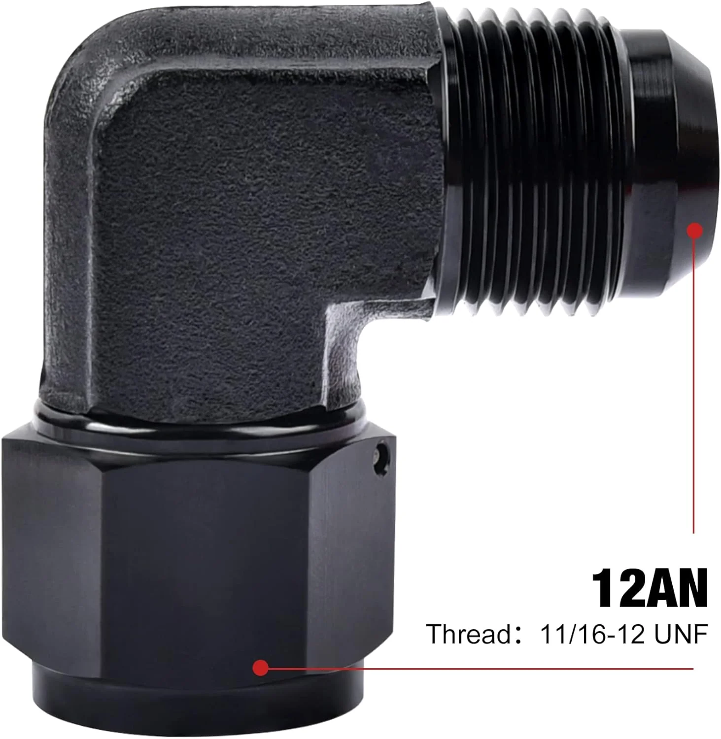 EVIL ENERGY AN Female to Male Flare 45/90 Degree Fitting Swivel Aluminium (3/4/6/8/10/12AN) - Image 9