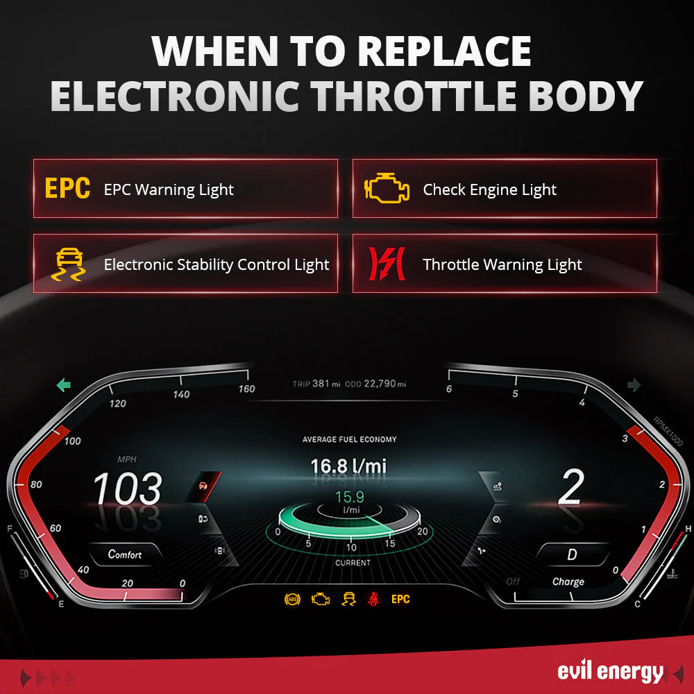 EVIL ENERGY 90mm Electronic Throttle Body Fit 2013+ Dodge Challenger SRT HEMI V8 - with TPS 4 Bolt - Image 3