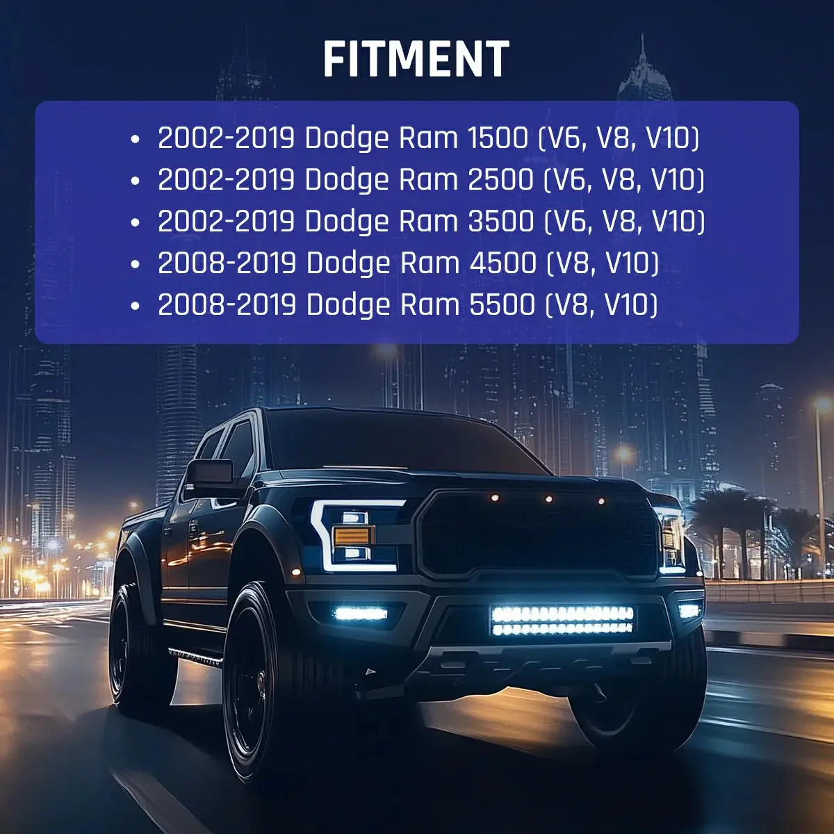 EVIL ENERGY Air Filter Compatible with 2002-2019 Dodge Ram Truck V6/V8/V10 (1500, 2500, 3500, 4500, 5500) - Image 4