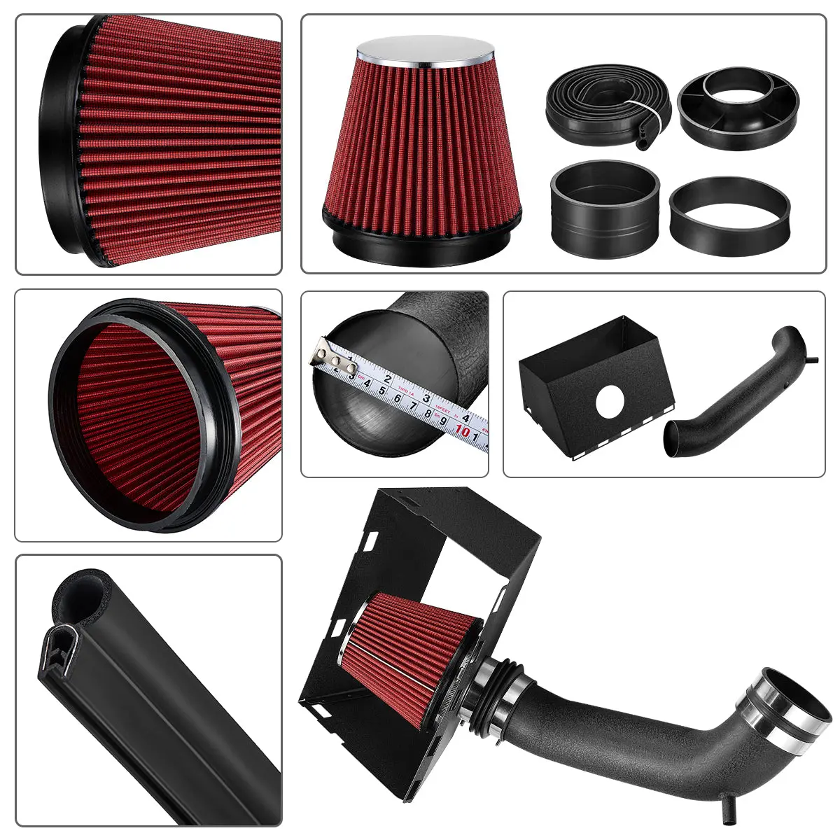 EVIL ENERGY Air Intake Kit For 2002-2008 Dodge Ram 1500 2500 4.7L 5.7L V8 - Image 7