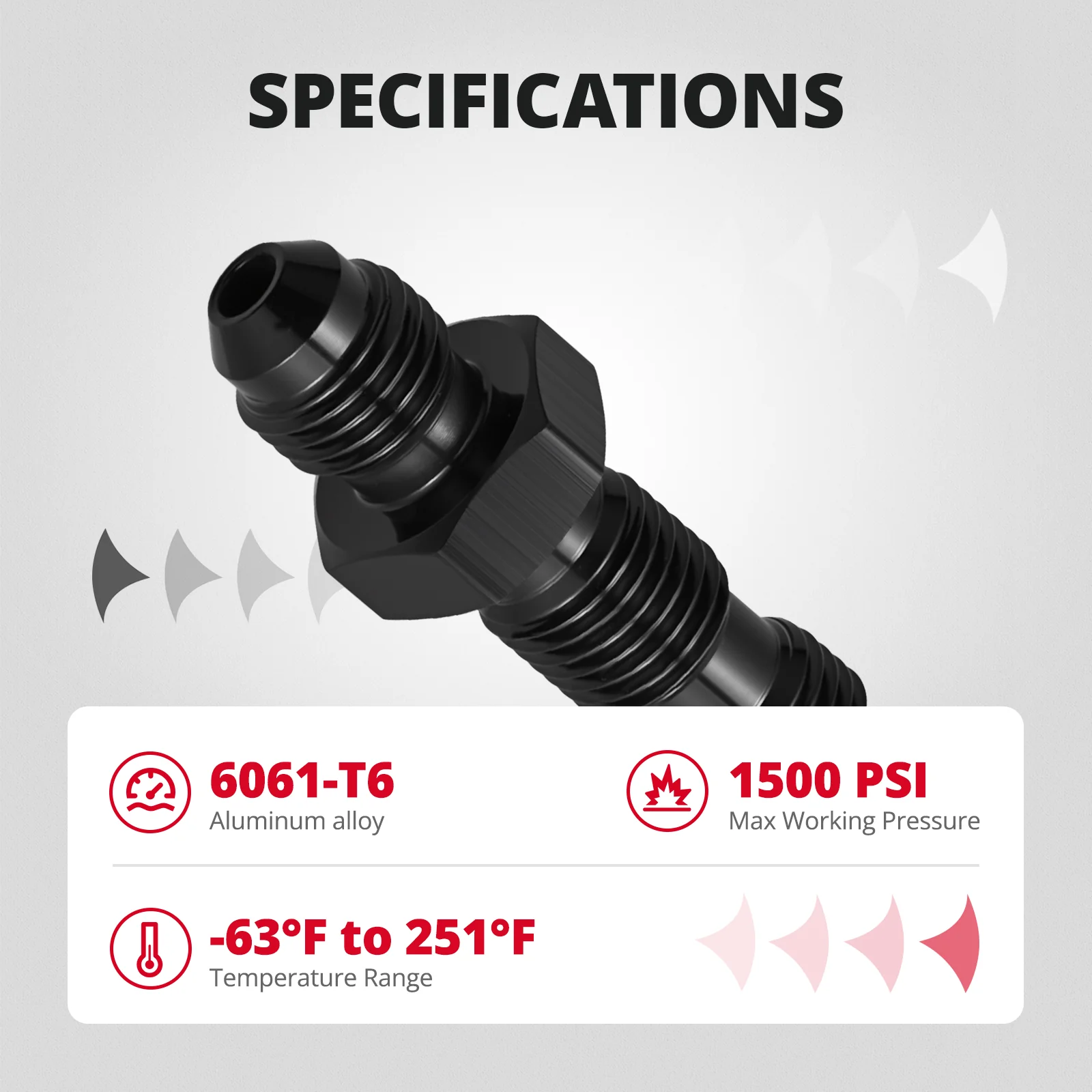 EVIL ENERGY AN Bulkhead Fitting Adapter Straight 45 90 Degree Aluminum Black - Image 12