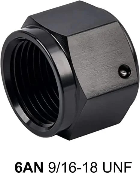EVIL ENERGY 4/6/8/10AN Flare Cap Block off Fitting Plug Black Aluminum - Image 6
