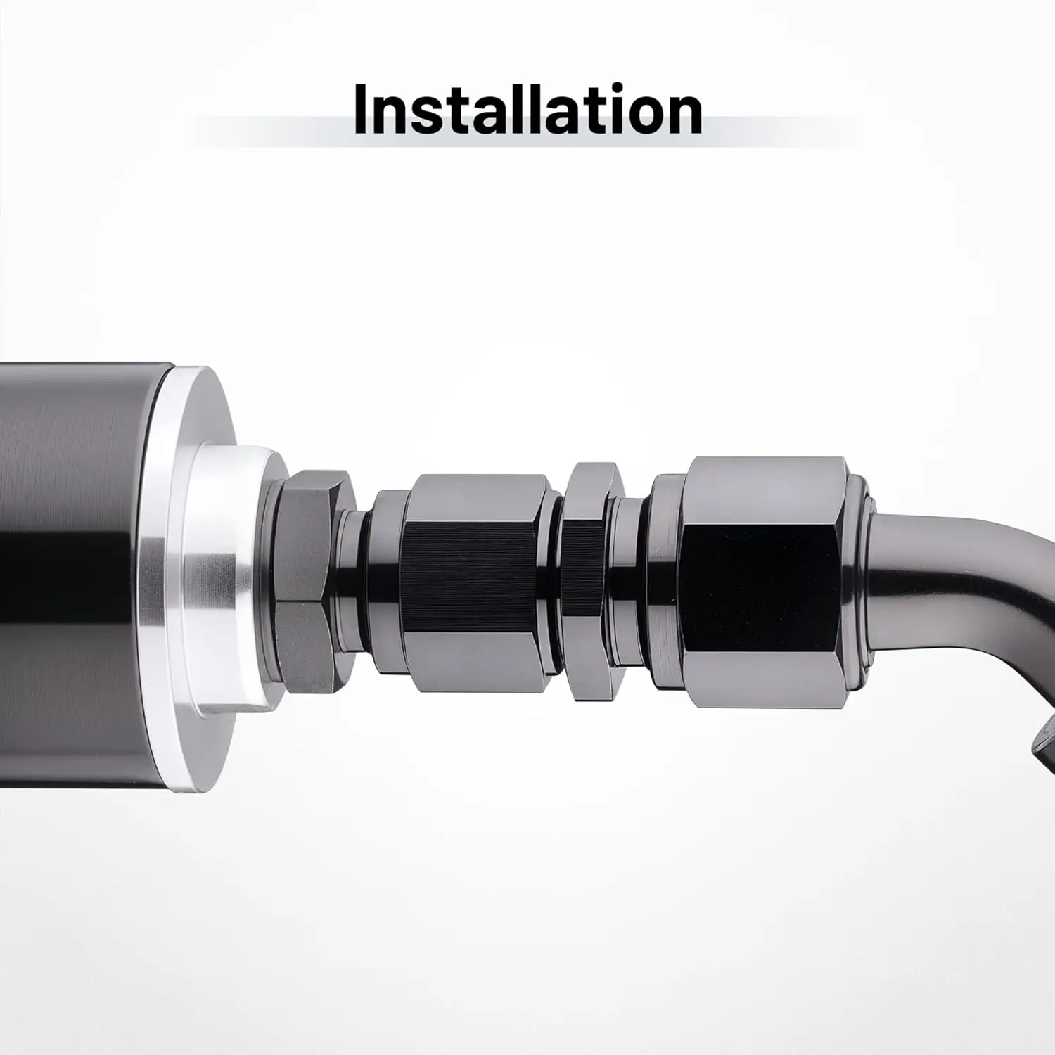 EVIL ENERGY AN Female Swivel to AN Male Flare Expander Fitting Adapter 6061 T6 Aluminum Black - Image 16