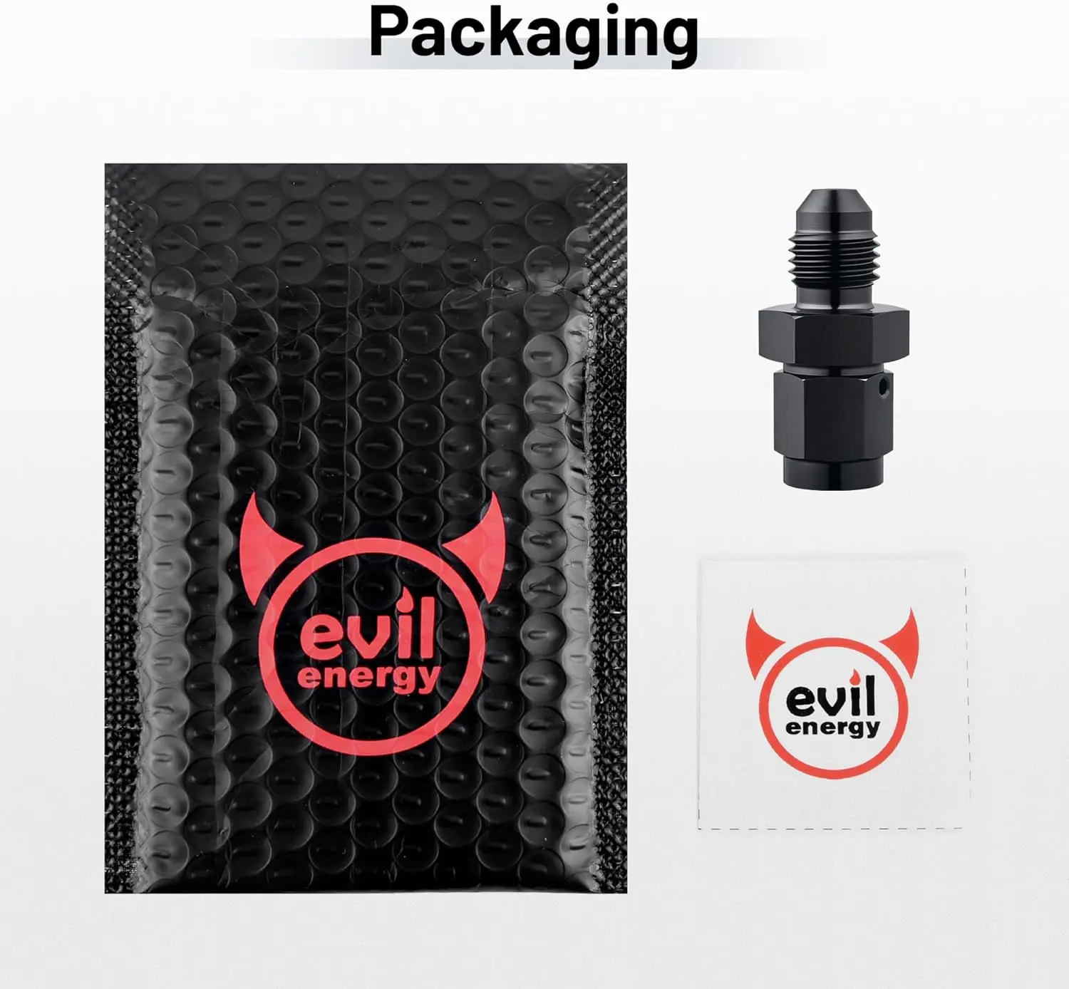 EVIL ENERGY AN Female Swivel to AN Male Flare Expander Fitting Adapter 6061 T6 Aluminum Black - Image 19