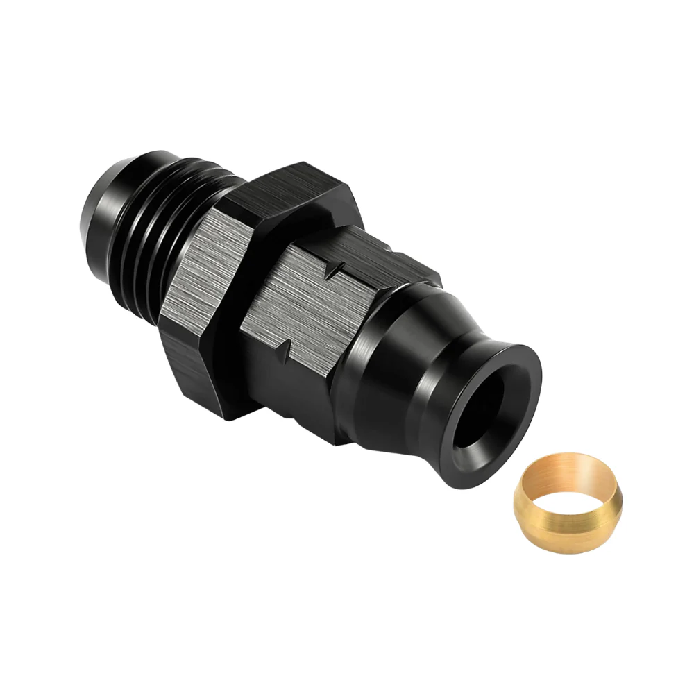 EVIL ENERGY AN Male to Hardline Compression Fitting Adapter Aluminum Black - Image 12