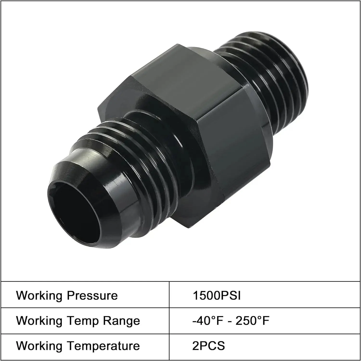 EVIL ENERGY 6AN Male to 1/4-inch NPSM Transmission Cooler Fitting Adapter Aluminum Fits TH350 TH400 4L60E 700R4 200-4R TR6060 AOD 4R100 4R70W C5 - Image 3