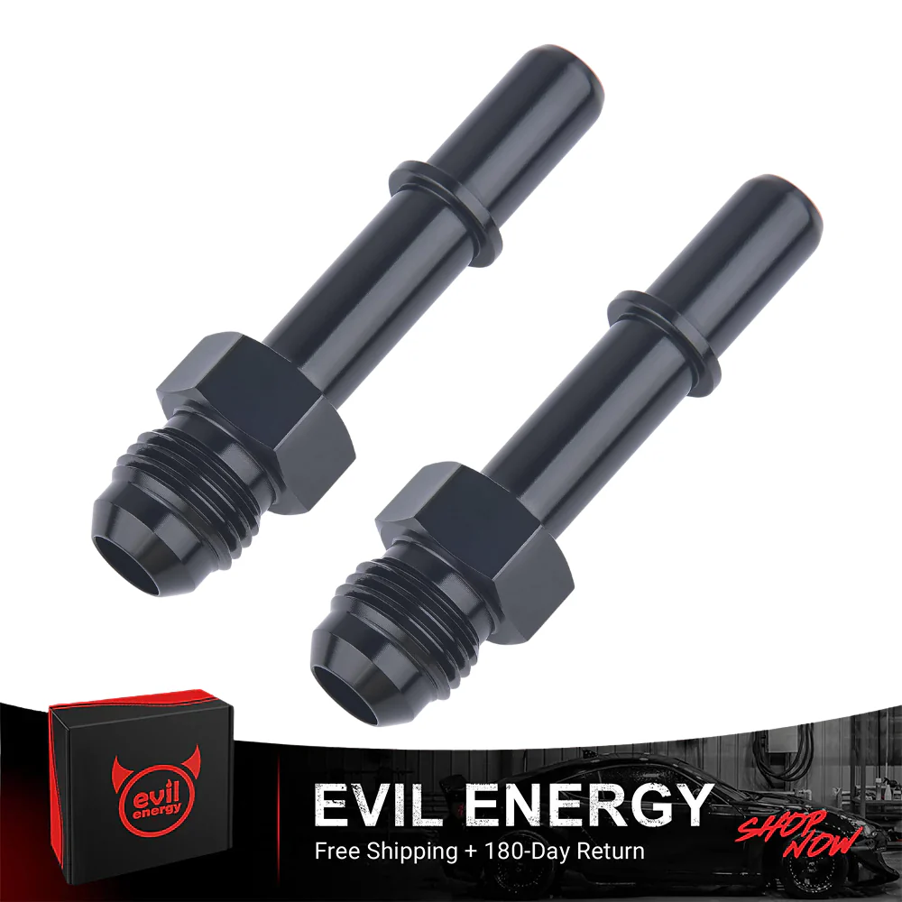 EVIL ENERGY 6/8AN Male to SAE Quick-Disconnect Male Push-On EFI Ls Swap Fitting Adapter - Image 3