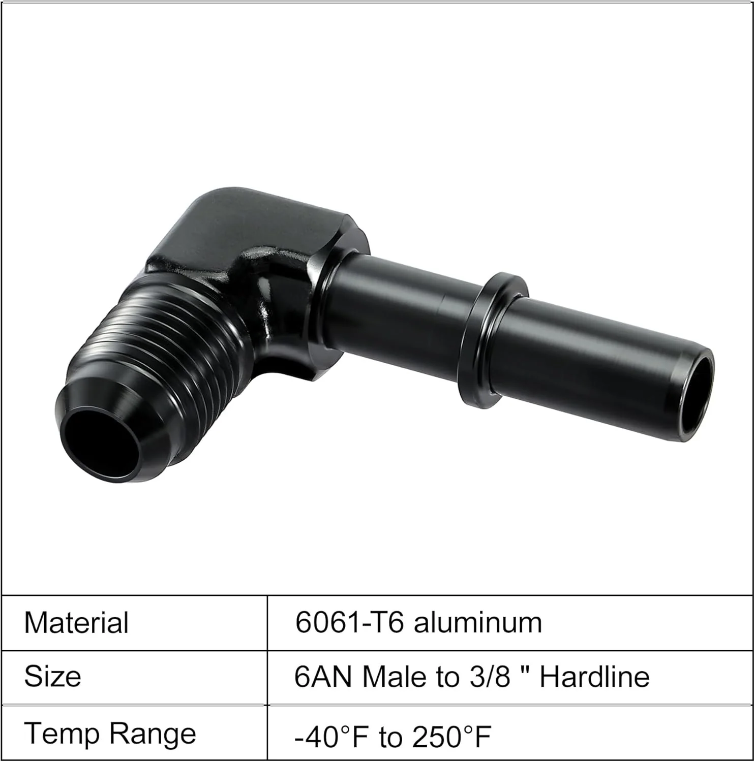 EVIL ENERGY 6/8AN Male to SAE Quick-Disconnect Male Push-On EFI Ls Swap Fitting Adapter - Image 5