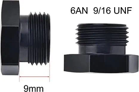 EVIL ENERGY 6/8/10AN Block off Cap ORB Plug Fitting Adapter Male Aluminum - Image 6