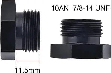 EVIL ENERGY 6/8/10AN Block off Cap ORB Plug Fitting Adapter Male Aluminum - Image 8