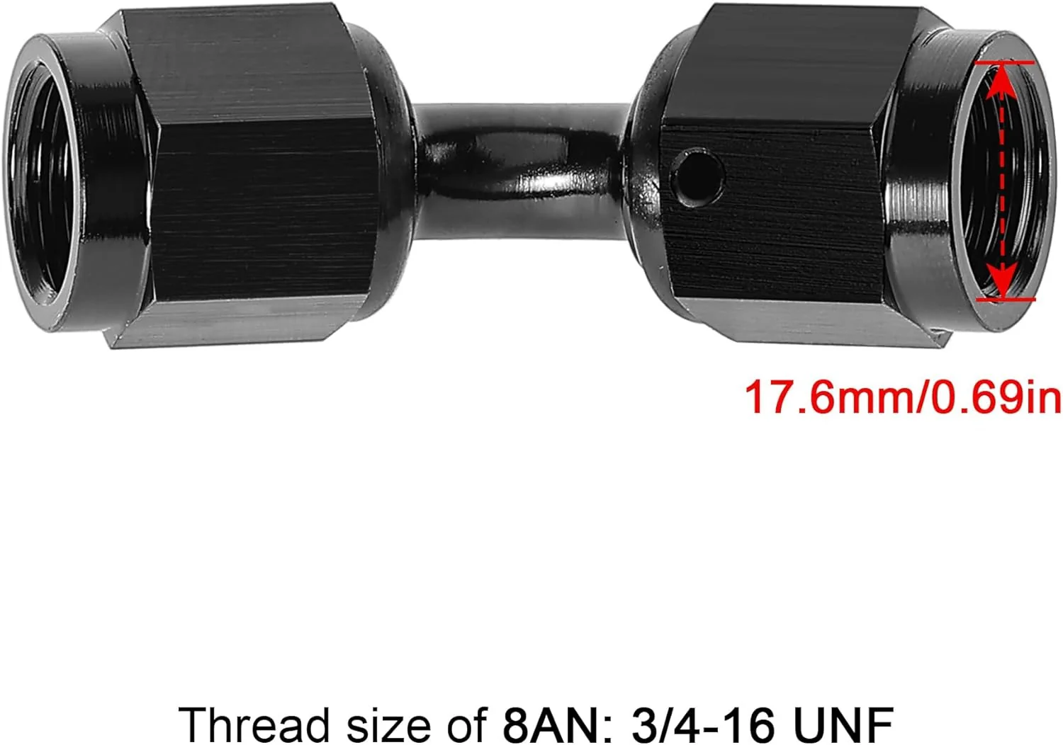 EVIL ENERGY 3/4/6/8/10/12AN Female to Female Swivel AN Union Fitting Aluminum - Image 14