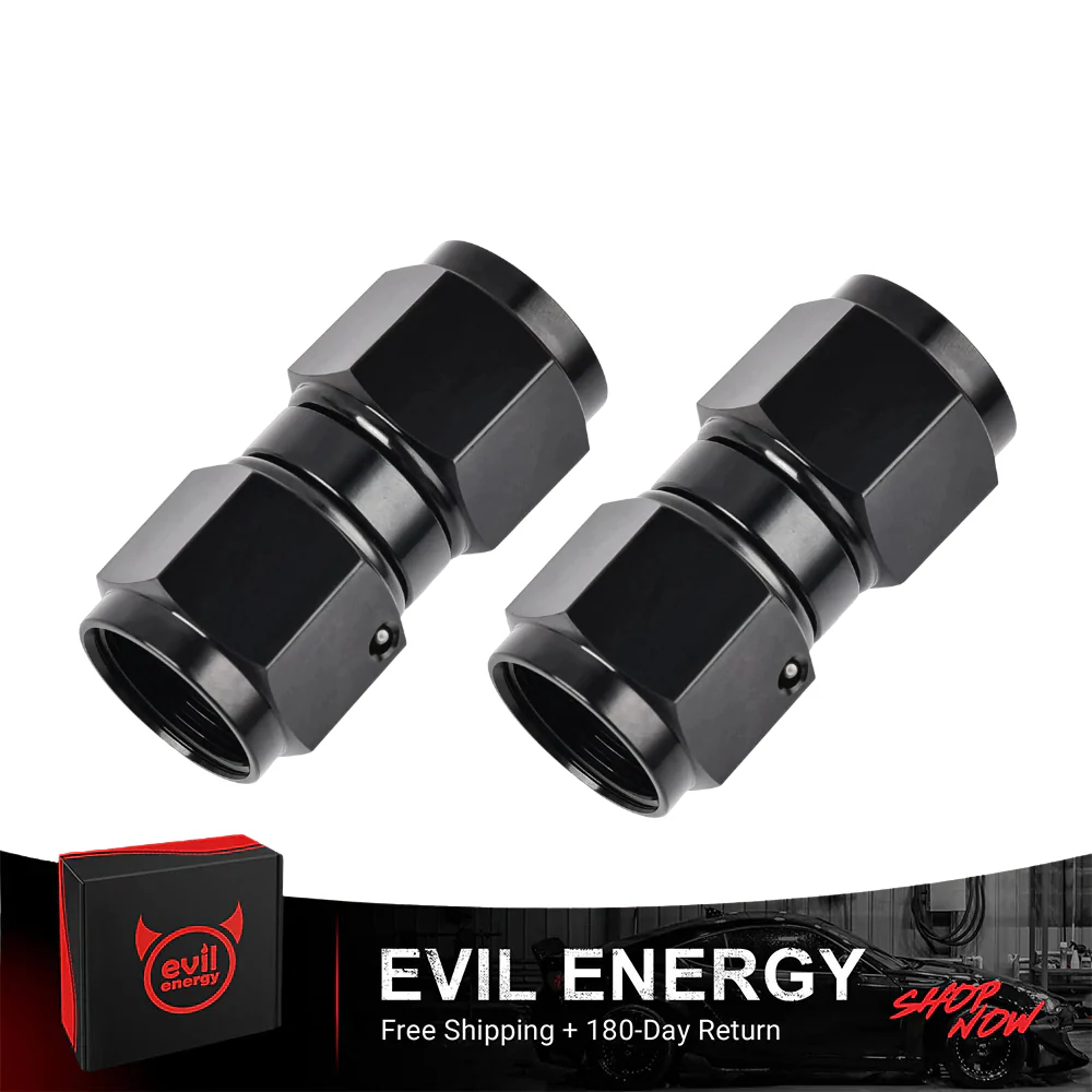 EVIL ENERGY 3/4/6/8/10/12AN Female to Female Swivel AN Union Fitting Aluminum - Image 2