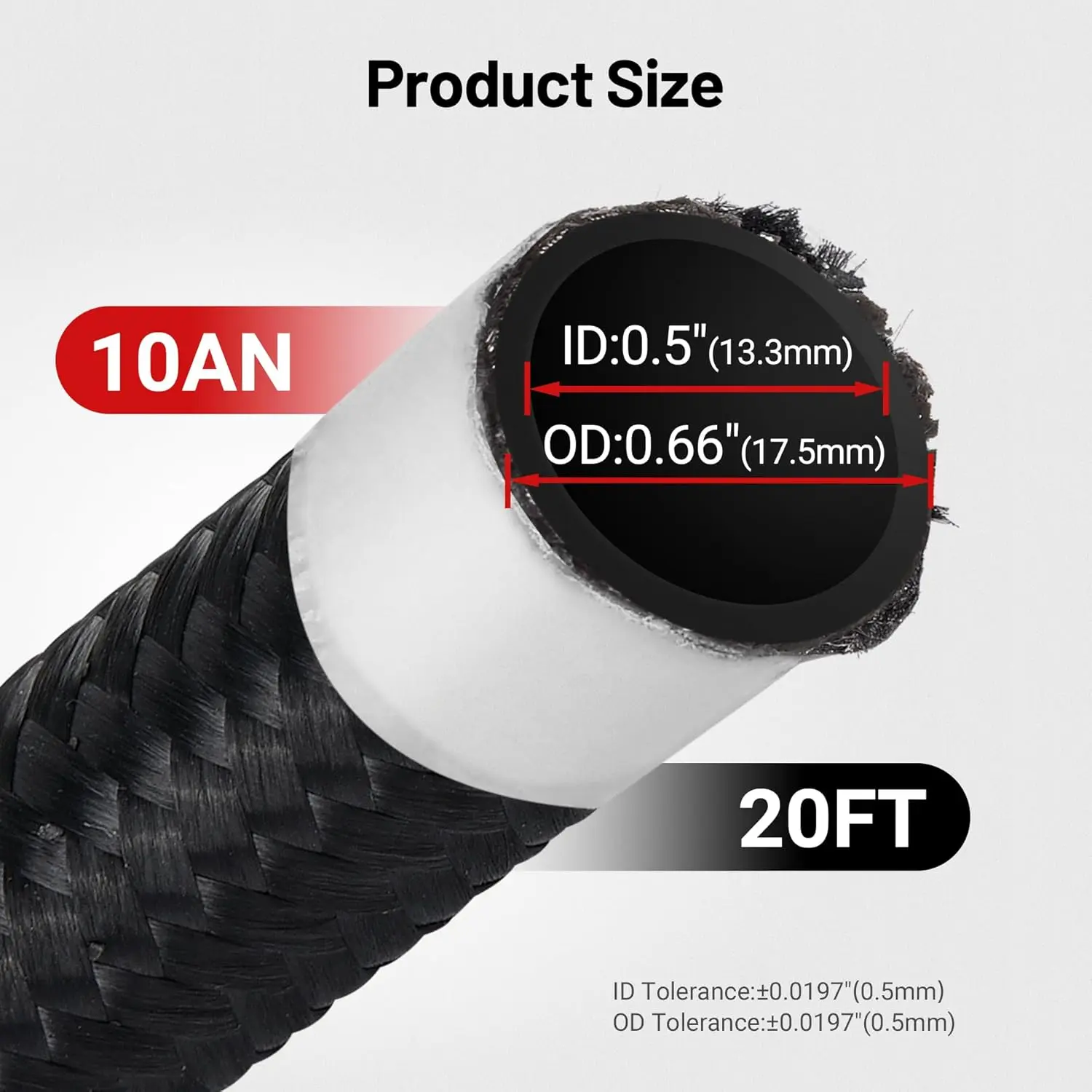 EVIL ENERGY Antistatic 6/8/10AN PTFE Fuel Hose Line | 10/20FT E85 Compatible Braided Fuel Line - Image 17