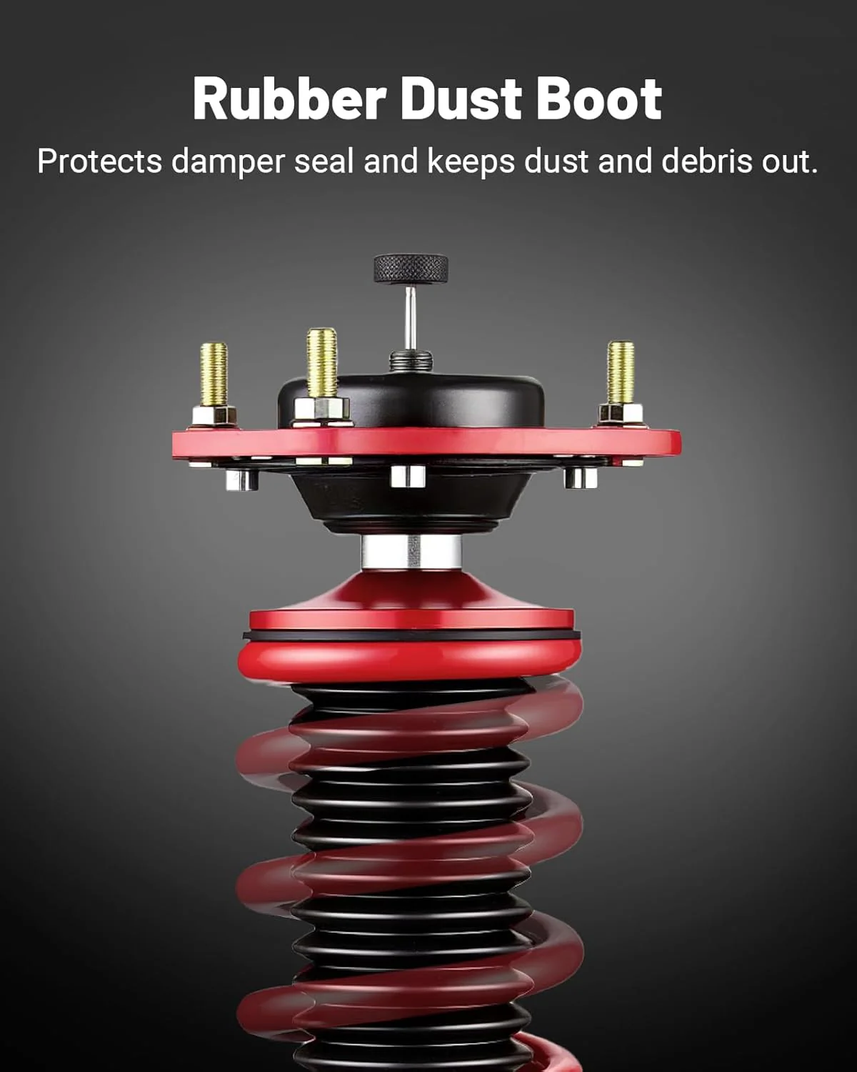 EVIL ENERGY Coilovers Compatible for Nissan Sentra B16 2007-2012, Height Adjustable Coilovers Lowering Kit with 32-Level Damper Adjustment, Coilovers Suspension Kit, Red - Image 8