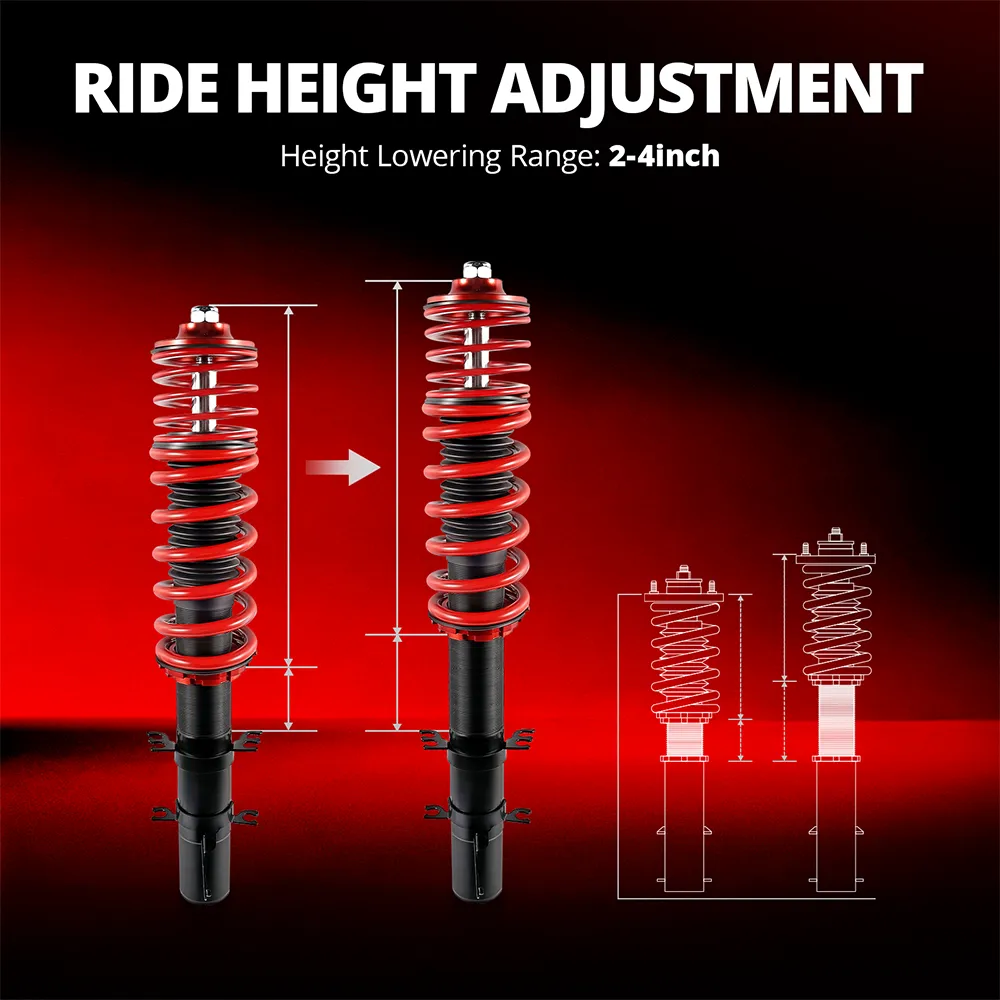 EVIL ENERGY 1998-2007 VW Golf MK4 /1998-2010 VW Beetle/1999-2006 Seat Leon/1999-2005 VW Jetta MK4 Coilover Shock Absorbers 4PCS - Image 5