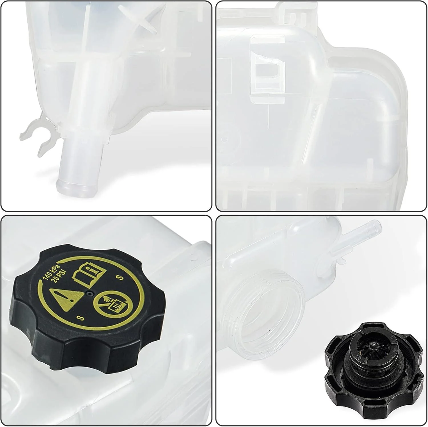 EVIL ENERGY Coolant Reservoir Tank Compatible with 2010-2016 Chevy Cruze 2012-2014 Orlando 2016-2019 Buick Cascada 2012-2017 Verano - Image 3