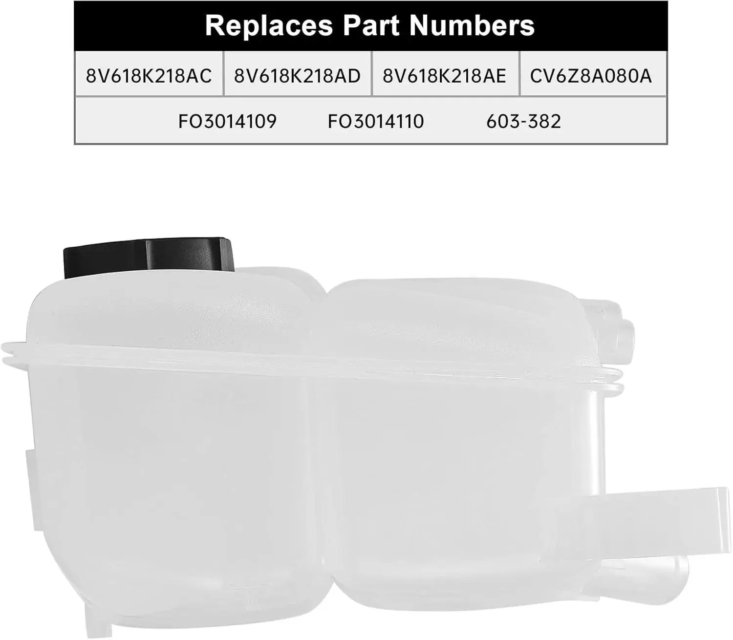EVIL ENERGY Coolant Reservoir Tank with Cap Compatible With 2012-2018 Focus 2013-2016 Escape 2013-2018 C-Max Replacement for 603-382 8V618K218AC - Image 3