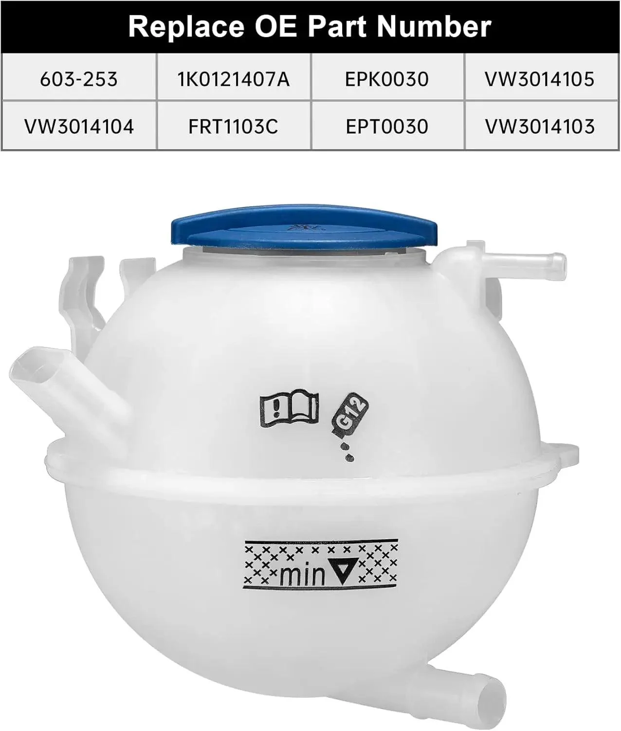 EVIL ENERGY Coolant Reservoir Compatible with Volkswagen Beetle Passat GTI Jetta Golf R Audi A3 Q3 TT Quattro - Image 3