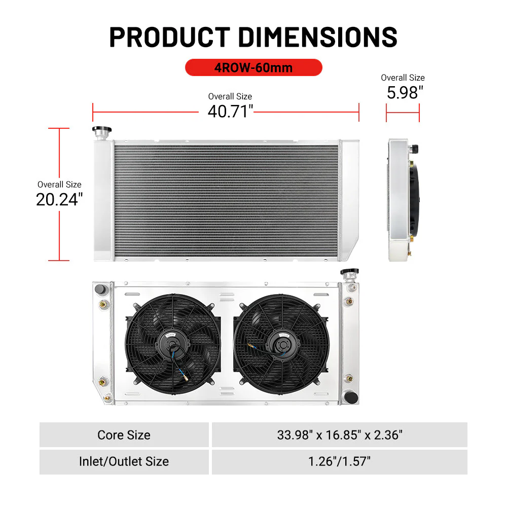 EVIL ENERGY Ultimate Cooling System Kit for Chevy C/K Truck, Chevy Suburban/Tahoe 1988 - 2000 5.7L - 7.4L V8 - Image 2