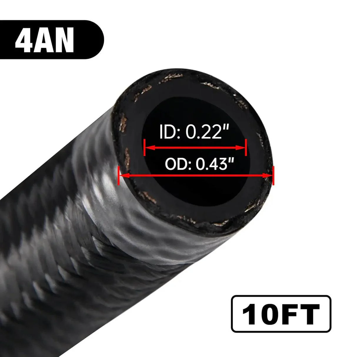 EVIL ENERGY 4/6/8/10/12AN CPE Nylon Braided Fuel Hose Line 5-25FT - Image 18