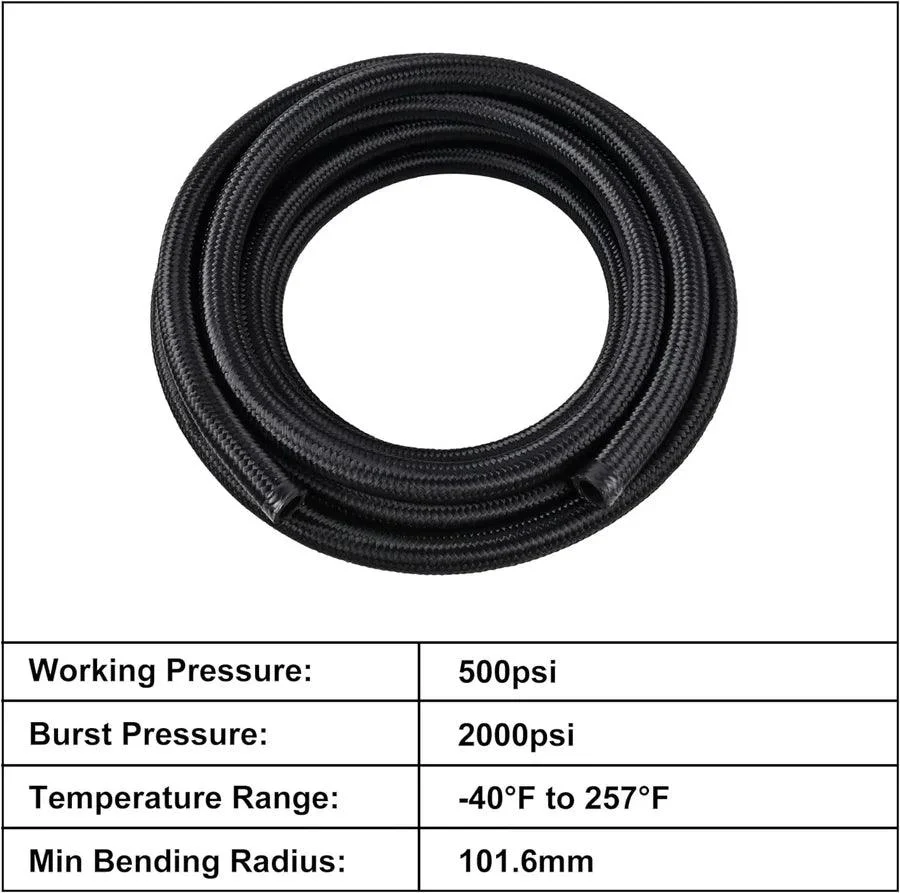 EVIL ENERGY 4/6/8/10/12AN CPE Nylon Braided Fuel Hose Line 5-25FT - Image 23