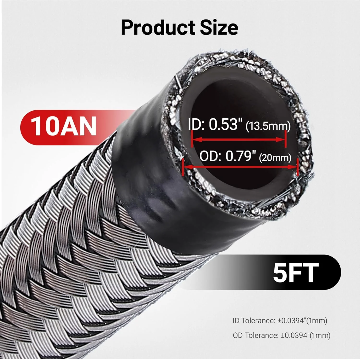 EVIL ENERGY 4/6/8/10/12AN CPE Nylon Braided Fuel Hose Line 5-25FT - Image 41