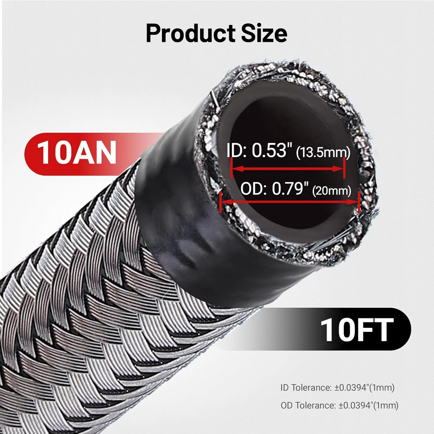 EVIL ENERGY 4/6/8/10/12AN CPE Nylon Braided Fuel Hose Line 5-25FT - Image 42