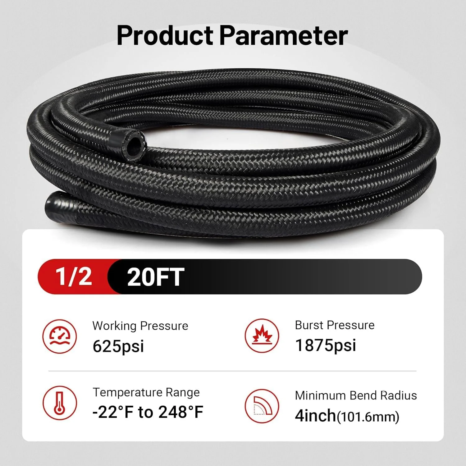 EVIL ENERGY 20FT AN6/8/10 CPE Fuel Line Kit With Push On 18 pcs Fitting - Image 6