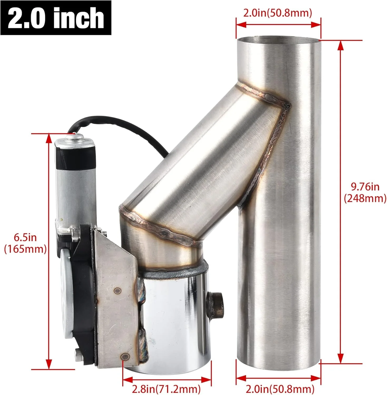 EVIL ENERGY Electric Exhaust Cutout Dual Remote Kit with One Controller(2.0/2.5/3.0 Inch ) - Image 3