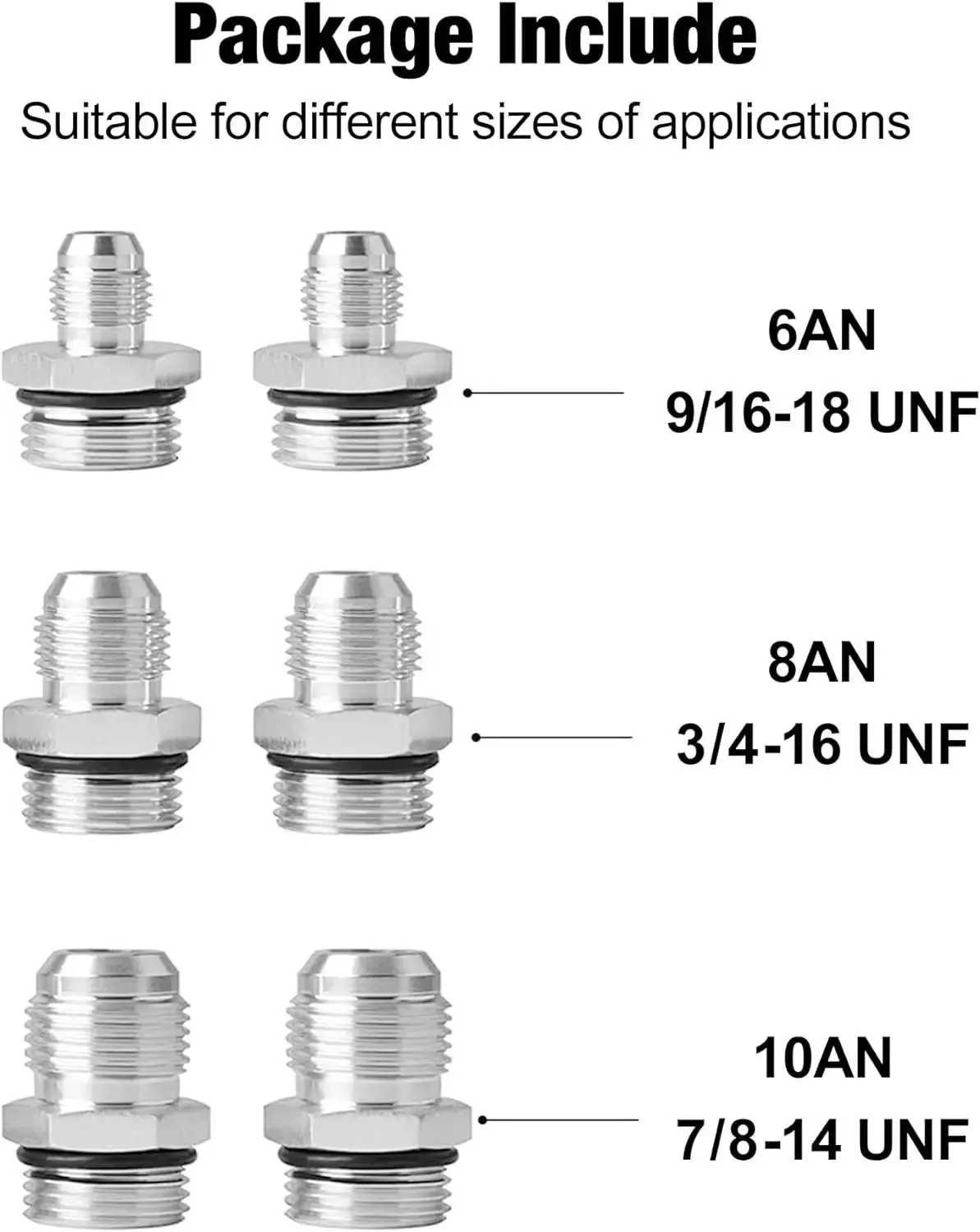 EVIL ENERGY Eco-Friendly Inline Fuel Filter with 6AN 8AN 10AN Adapter&Bracket Universal 10 Micron - Image 4
