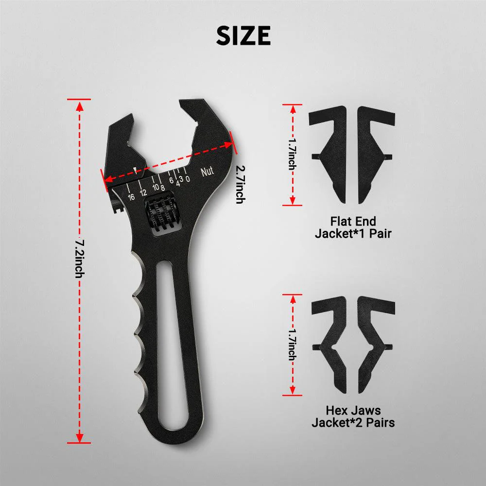 EVIL ENERGY All-in-One EFI Fuel System Bundle|EFI Bypass Fuel Pressure Regulator & CPE Fuel Line & Adjustable 3-16AN Wrench (Black) - Image 18