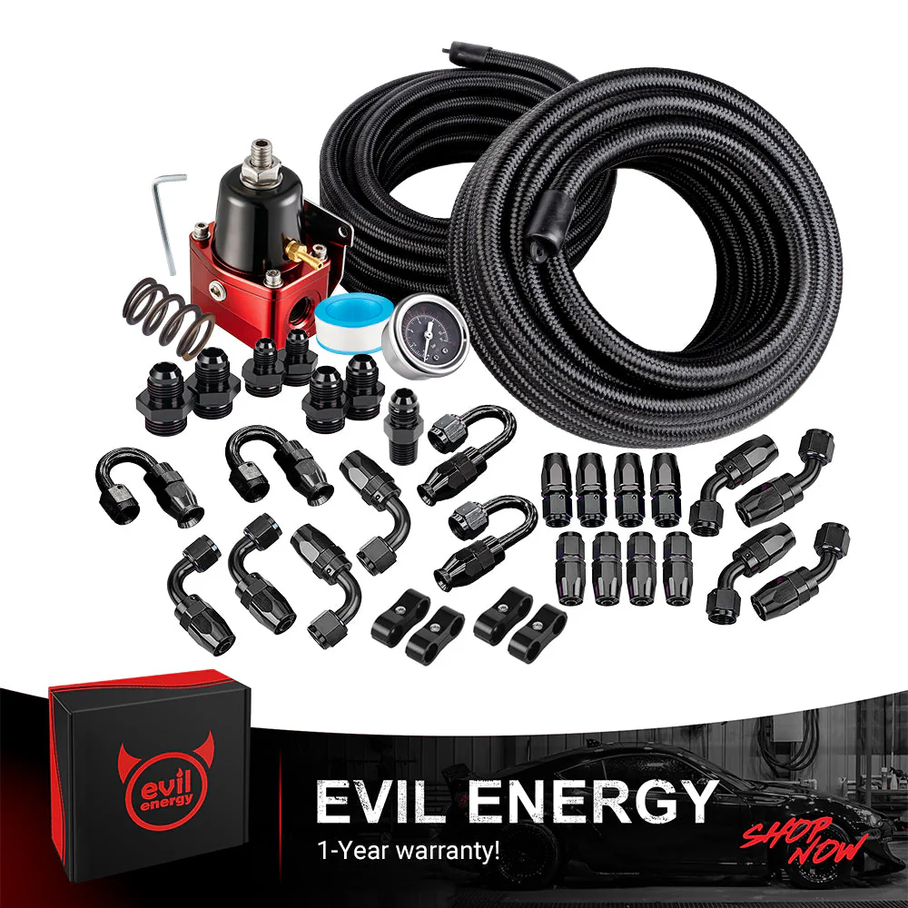 EVIL ENERGY All-in-One EFI Fuel System Bundle|EFI Bypass Fuel Pressure Regulator & CPE Fuel Line & Adjustable 3-16AN Wrench - Image 3