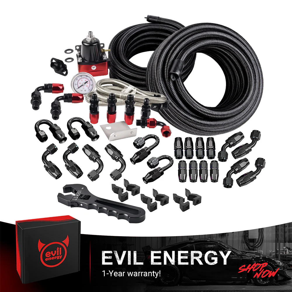 EVIL ENERGY All-in-One EFI Fuel System Bundle|EFI Bypass Fuel Pressure Regulator & CPE Fuel Line & Adjustable 3-16AN Wrench - Image 5