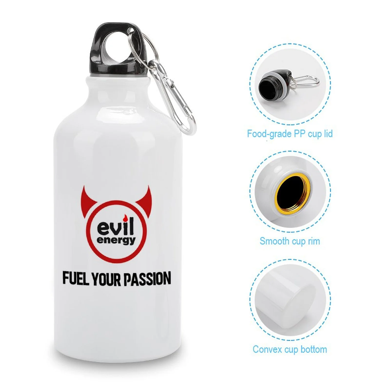 EVIL ENERGY Aluminum Sports Water Bottle - Image 9