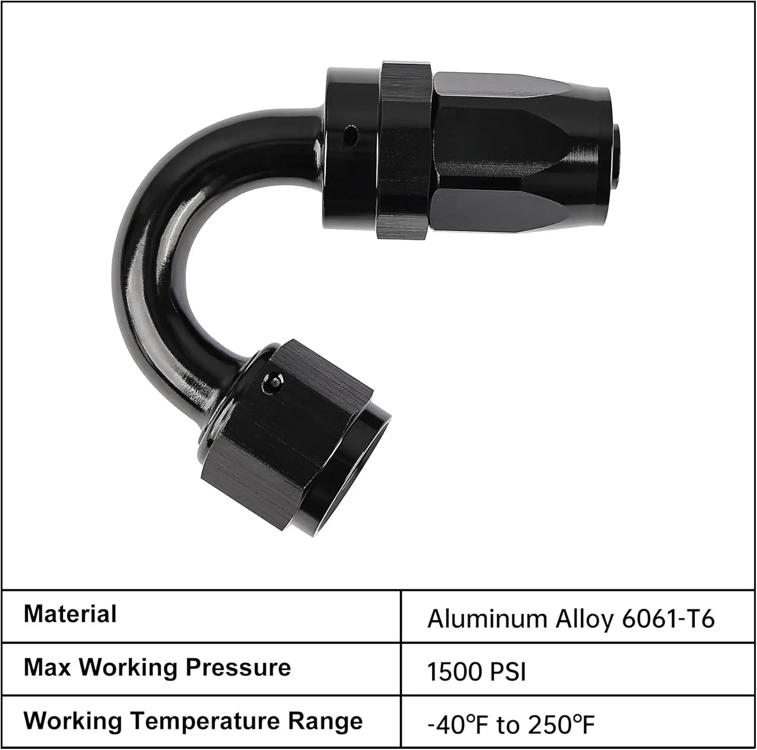EVIL ENERGY 4/6/8/10/12/16/20 AN Hose End Fitting Swivel for CPE Braided Hose Black - Image 22