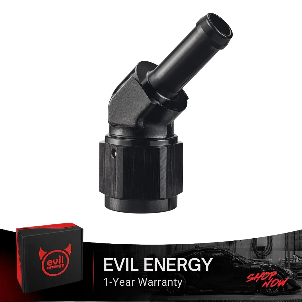 EVIL ENERGY 4/6/8/10AN Female to Barb Hose Fitting 0/45/90 Degree Swivel